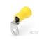 Te Connectivity Ring Terminal, 1/4 in Stud Size, 4 AWG, 600 V, PVC Insulated, Yellow 54748-1 - alternate 1